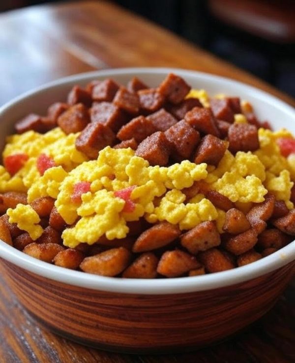 Dominian Salai and Egg Biscuit